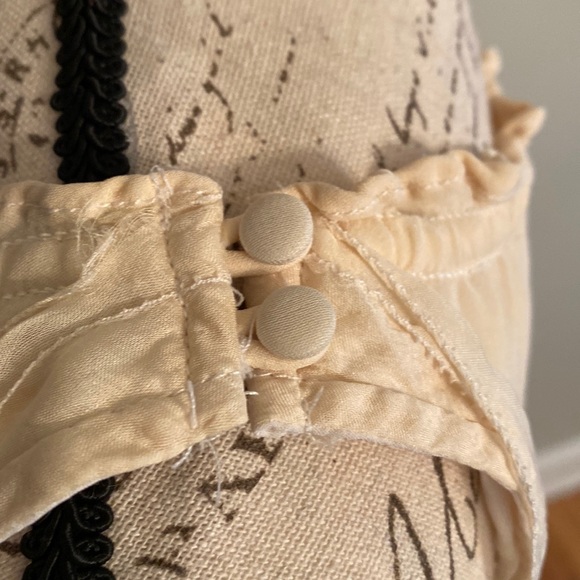 WHBM Silk Button Ruffle Tank Top - Picture 5 of 10